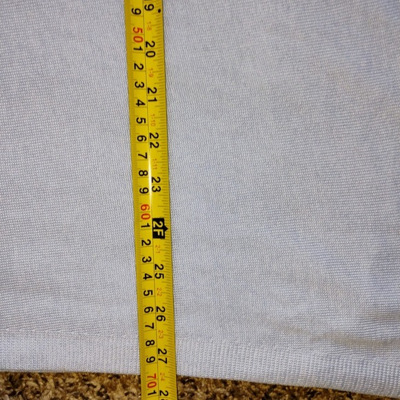 Eileen Fisher Merino Wool Blend Light Blue Knit Tunic Sweater Small - Picture 5 of 5